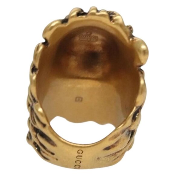 GUCCI Ring Metal Gold Auth bs26778 - Picture 3 of 9